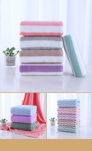 Striped Edge Soft Lint-free Face Washing