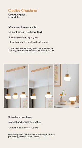 Japanese Style Wooden Bar Pendant Lights