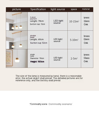 Japanese Style Wooden Bar Pendant Lights