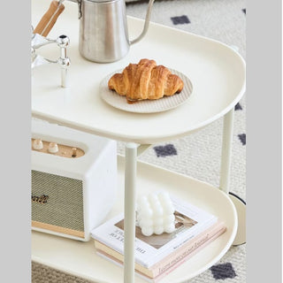 Movable Small Pushcart Inimalist Style Coffee Table