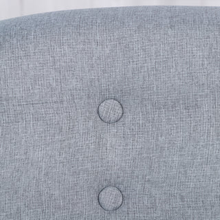 2-Seat Kids Sofa, Toddler Sofa Couch, Linen-Like Fabric & Wood Frame Sofa Chair for Ages 3-7, 11" High Seat, Gray