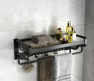 Wall-Mounted No-Punch Bathroom Toilet Rack