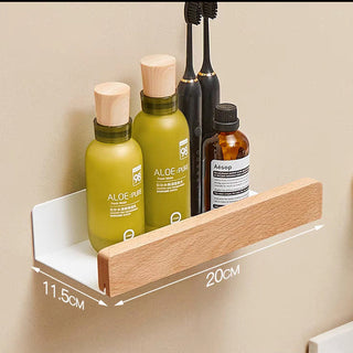Solid Wood Bathroom Shelves
