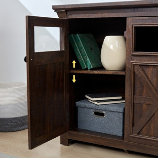 Oak Farmhouse Buffet Sideboard