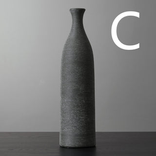 Creative Ceramic Vases with Dried Flowers