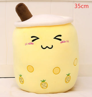 Plush Strawberry Milk Tea Cushion