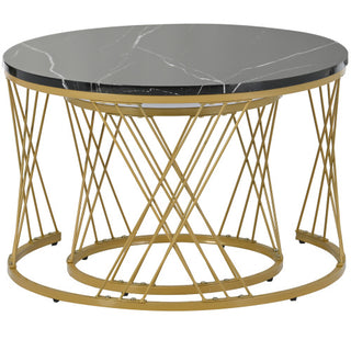Fiberboard Marble Coffee Table