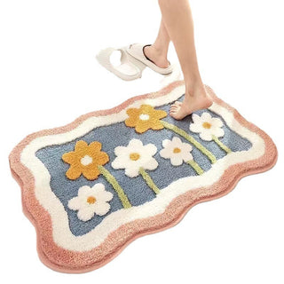 Non-Slip Cashmere Bathroom Floor Mat