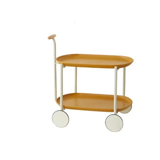 Movable Small Pushcart Inimalist Style Coffee Table