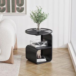 Simple Modern Round Glass Side Table