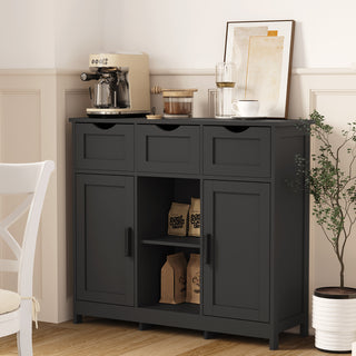 Wooden Storage Cabinet with Drawers
