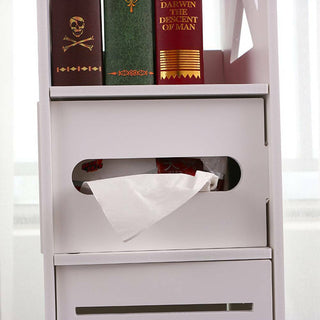 4 Tiers Modern Bathroom Furniture Cabinet Wood