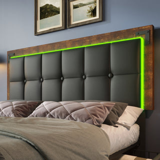 PU Belt, LED Strip And Bed Frame With 4 Drawers