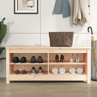 vidaXL Solid Wood Pine Shoe Bench