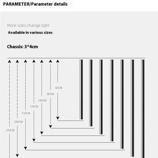 Simple Strip In-line LED Wall Lamp