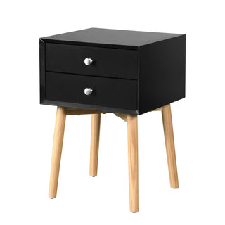 Bedside Table With 2 Drawers