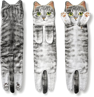 Long Cat Shaped Hand Towels