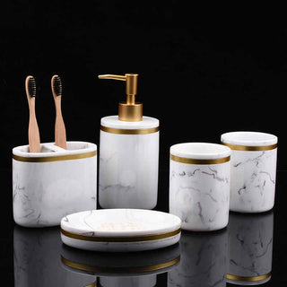 Marble Bathroom Amenities Set