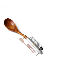 Simple Teak Lacquer Soup Spoon