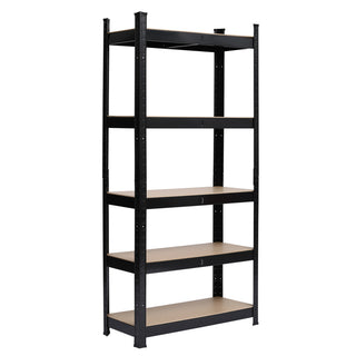 Five-tier Shelves Black Sprayed
