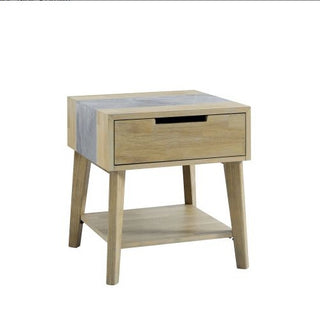 Stone Inlay Side Table