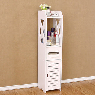 4 Tiers Modern Bathroom Furniture Cabinet Wood