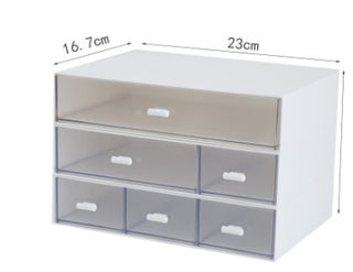 Office desktop transparent storage box