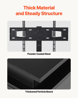 60" TV Stand With Mount For Up To 75 In TVs, Entertainment Center With Power Outlet & LED Lights, Height Adjustable TV Console With Mount With 3 Tiers Storage Cabinets For Bedroom, Living Room