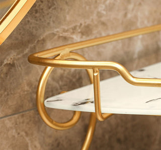 Light Luxury Triangle Bathroom Storage Shelf