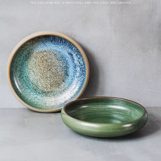 Round Hand-painted Household Dinner Plate