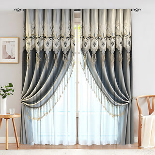 Creative European Flower Character Curtains