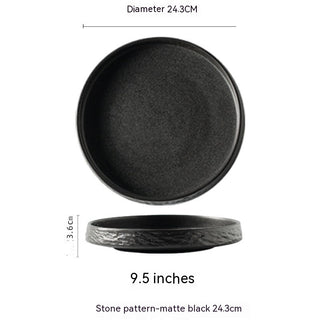 Ceramic Round Meal Tray Deep Plates