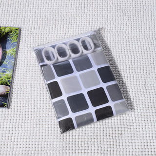 Waterproof Polyester Mosaic Shower Curtain