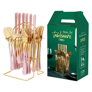 Gold Dinnerware Set Storage Rack Dishwasher