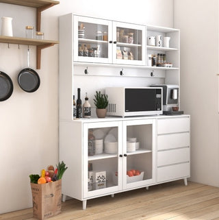 Susan 63" Kitchen Hutch Cabinet