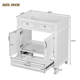 Joana Vintage Bathroom Vanity in White