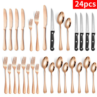 24-piece Set Knife Fork And Spoon