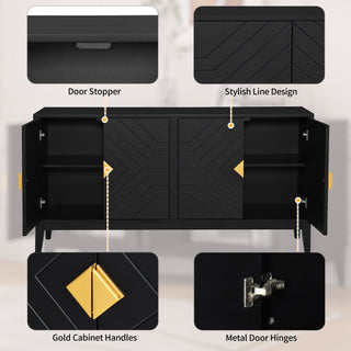 Slate Gold Buffet Sideboard