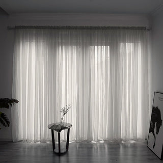 Simple Modern Solid Color Balcony Curtain