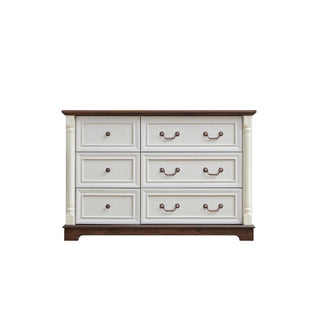 Kelce Farmhouse Style Dresser (6 Drawers) Wooden Rustic Chest Of Drawers
