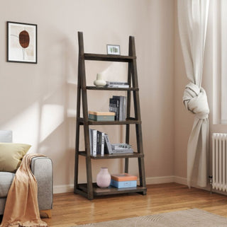 Hena Rustic 5-Tier Ladder Shelf