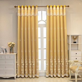 Double Open Bedroom Wedding Curtain Set