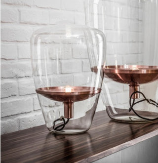 Scandinavian Minimalist Living Room Glass Table Lamp