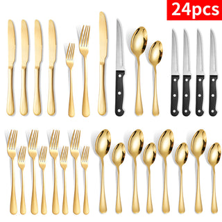 24-piece Set Knife Fork And Spoon