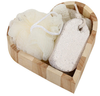 Love Wooden Barrel Bathroom Gift Set