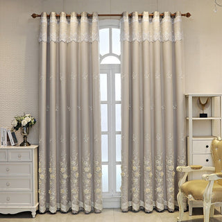 Double Open Bedroom Wedding Curtain Set