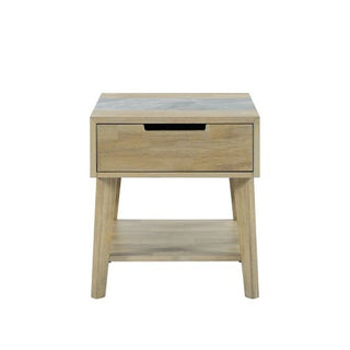 Stone Inlay Side Table