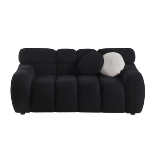 64.96 Length ,35.83inch Deepth ,human Body Structure For USA People, Marshmallow Sofa,boucle Sofa ,2 Seater, BEIGE BOUCLE