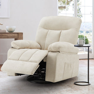 Rocking Chair And Lounge Chair, Rotating Lounge Chair With Vibration Massage And Lumbar Heating