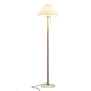 Retro Light Luxury Wood Grain Floor Lamp